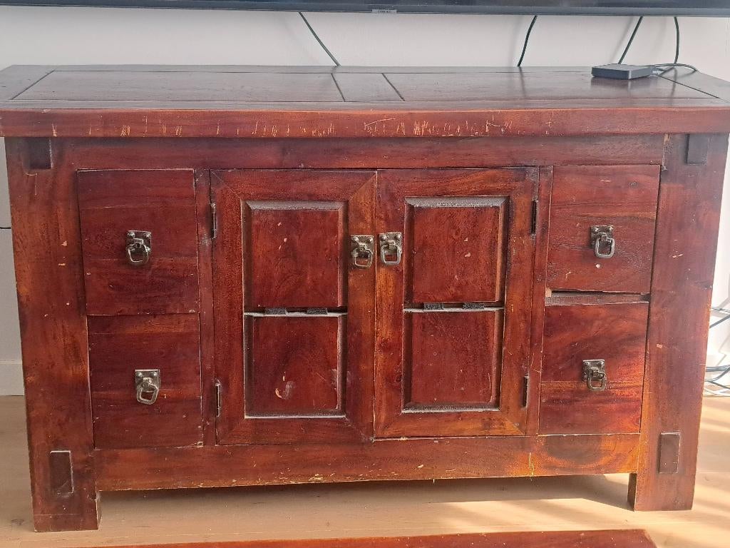 Meuble tv, Enlèvement, Utilisé, Chêne, Asiatique