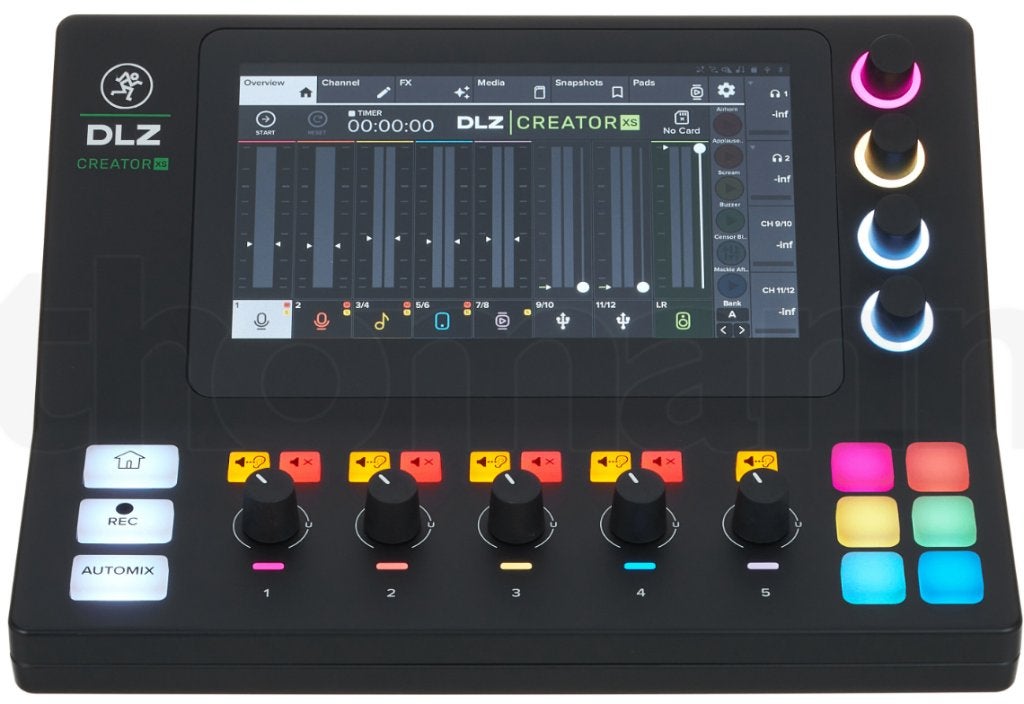 Mackie DLZ Creator XS podcast mixer nieuw in doos, Musique & Instruments, Enlèvement ou Envoi, Neuf, 5 à 10 canaux, Entrée micro