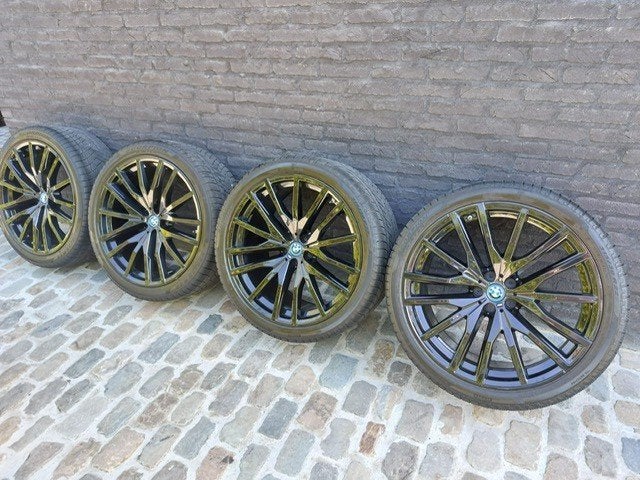 BMW x5 wintervelgen 22 duim zwart, Neuf, Pneus et Jantes, Pneus hiver, Autres dimensions