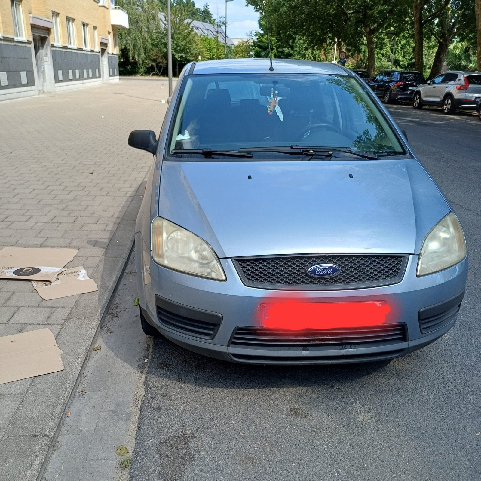 Ford c-max 2004, Auto's, Monovolume, Blauw, Handgeschakeld, 5 deurs