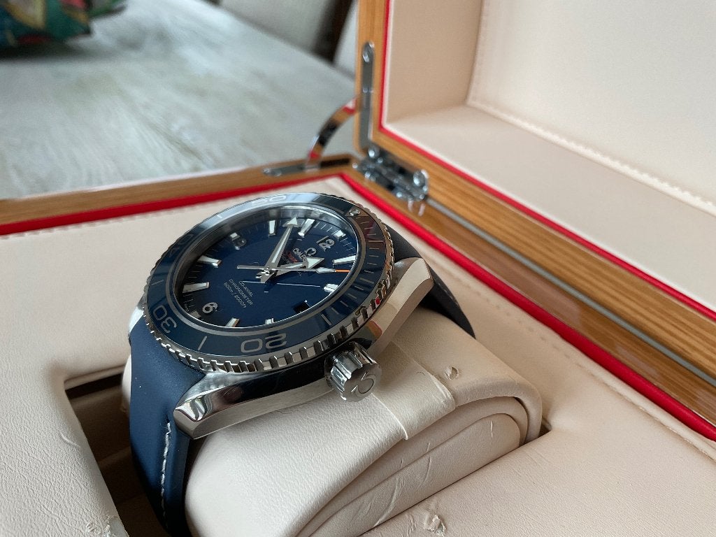 Omega planet ocean seamaster, Bijoux, Sacs & Beauté, Enlèvement, Comme neuf, Montre-bracelet, Omega