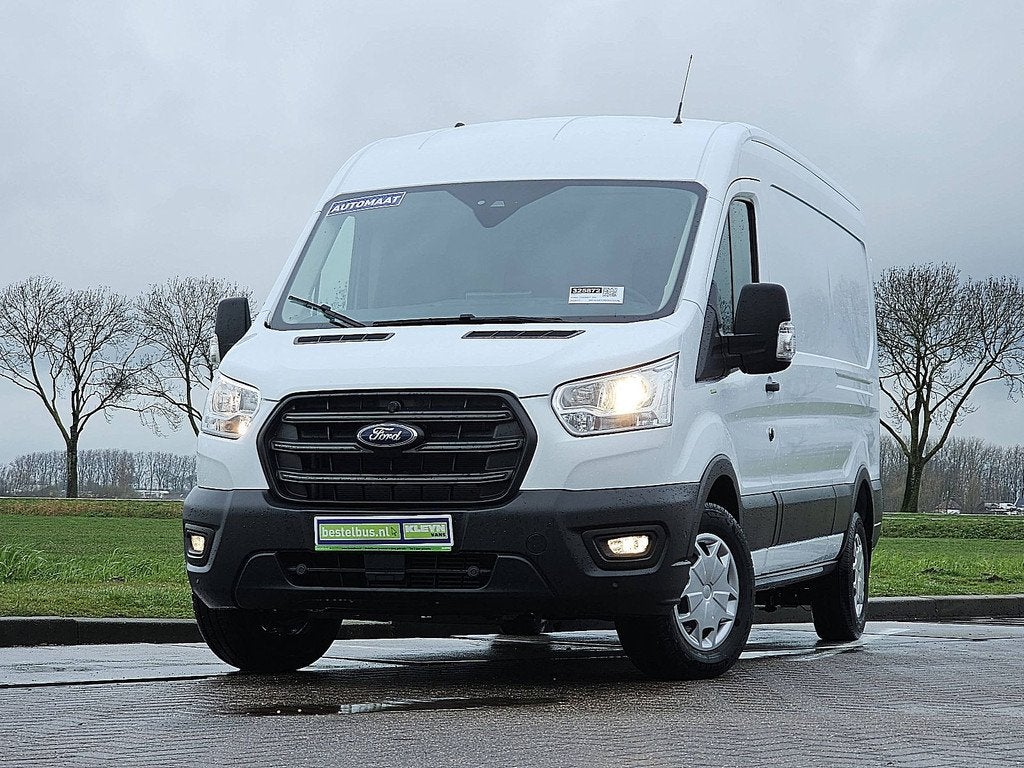 Ford Transit 350 2.0 TDCI L3H2 Trend (bj 2024), Auto's, Bestelwagens en Lichte vracht, 241 g/km, Stof, 4 cilinders, Wit