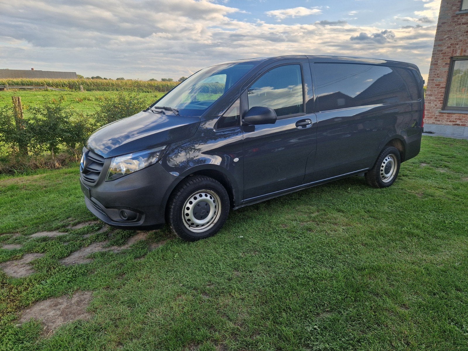 Mercedes Vito 3-zit L2, Euro 6, Particulier, Start-stop-systeem, Zilver of Grijs