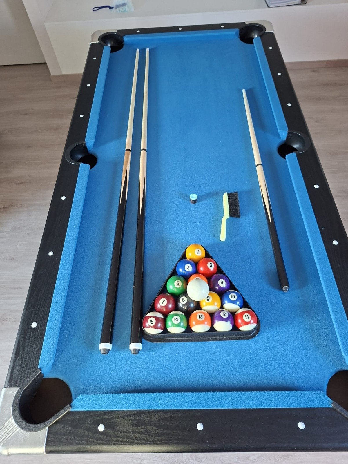 Complete Pooltafelset, Ophalen, Zo goed als nieuw, Pooltafel