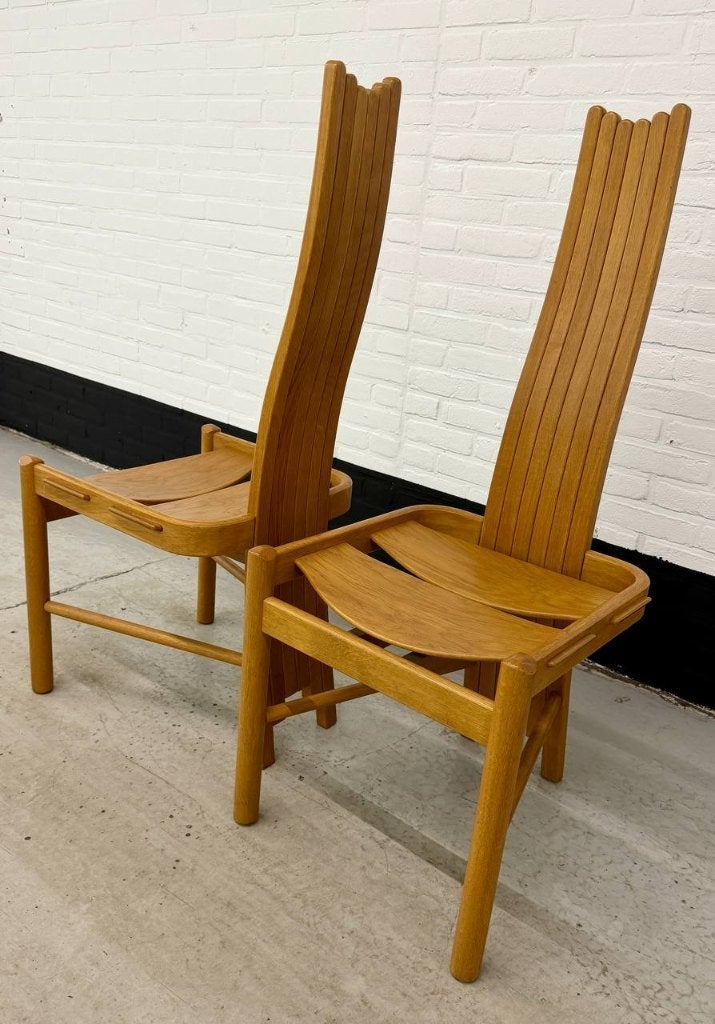 2 vintage Allmilmö designer stoelen, Enlèvement