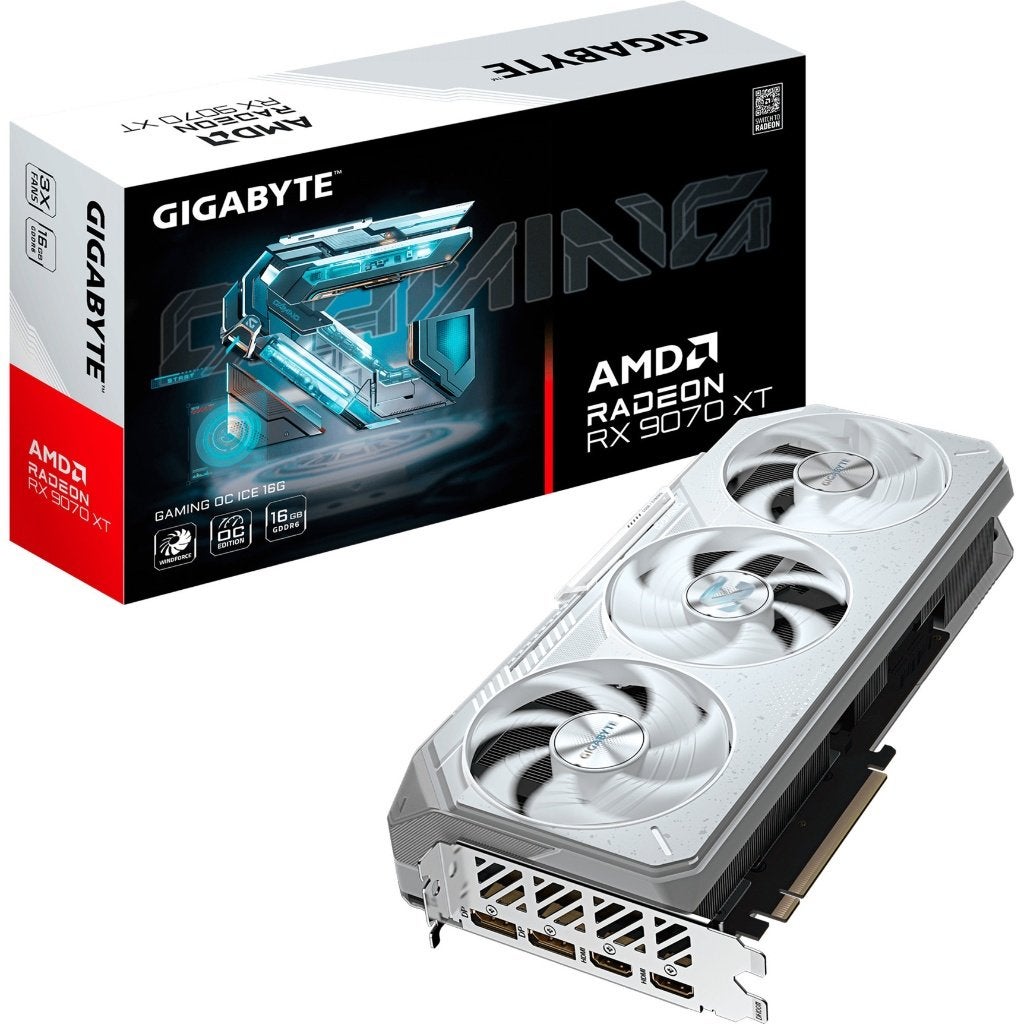 Gigabyte RX 9070 XT Gaming OC ICE, Computers en Software, Videokaarten, Zo goed als nieuw, AMD, PCI-Express 5.0, GDDR6, HDMI, DisplayPort