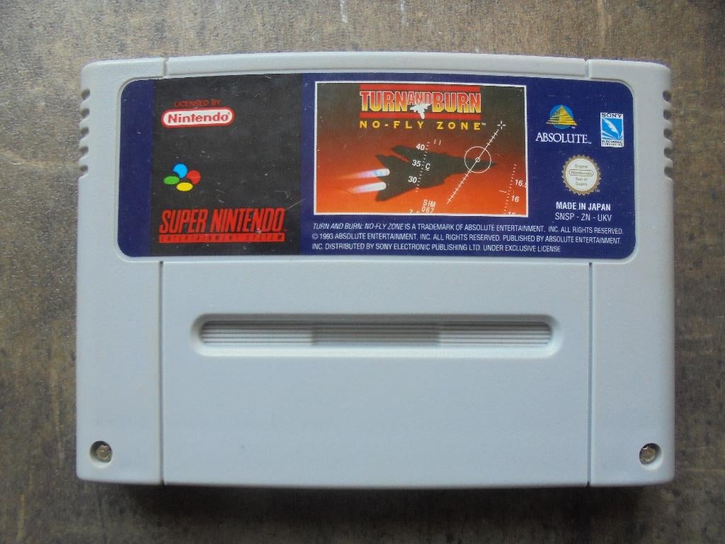 Turn And Burn No-Fly Zone voor SNES (zie foto's), Consoles de jeu & Jeux vidéo, Jeux | Nintendo Super NES, Enlèvement ou Envoi
