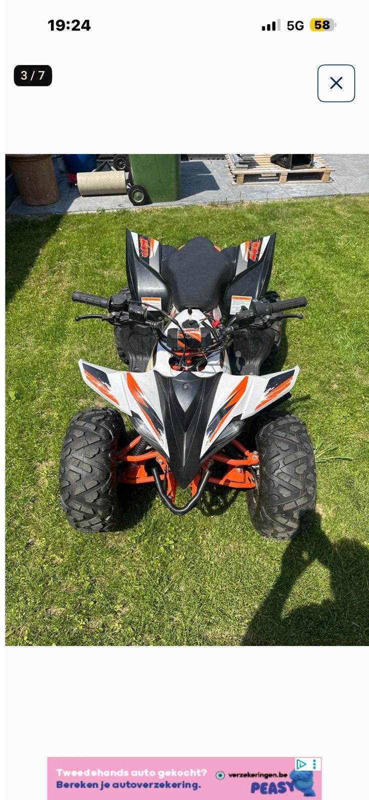 ET ÉCHANGE : quad Kayo 110cc + Peugeot Fox Cé, Enlèvement, Comme neuf