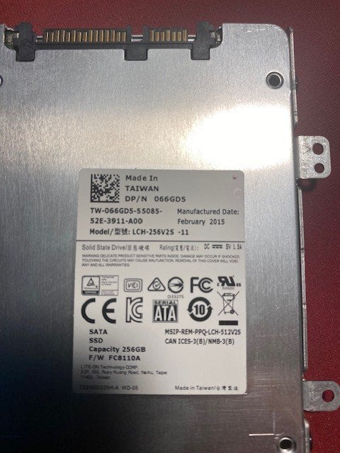 Liteon - SSD - SATA - 256 GB, Computers en Software, Harde schijven, Intern, Gebruikt, Verzenden, 256 GB