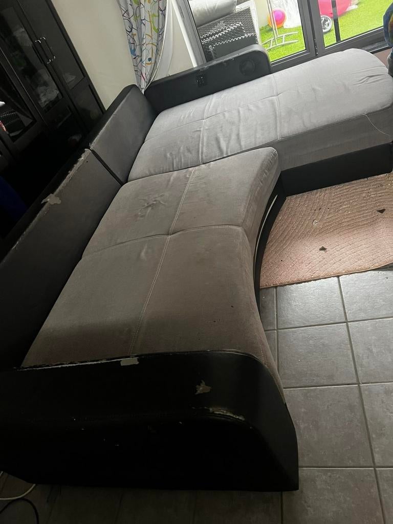 Te koop: hoekbank met LED-verlichting, Ophalen of Verzenden