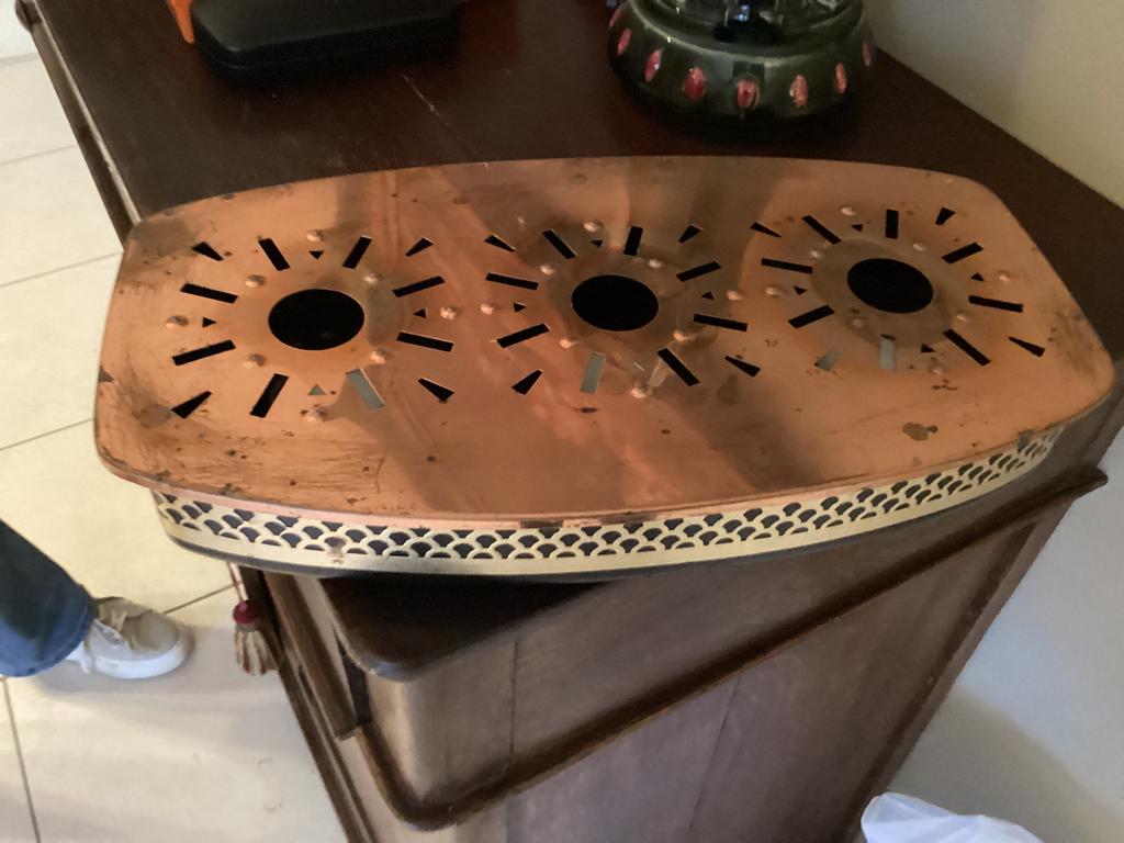 Retro schotelverwarmer, Ophalen of Verzenden, Koper