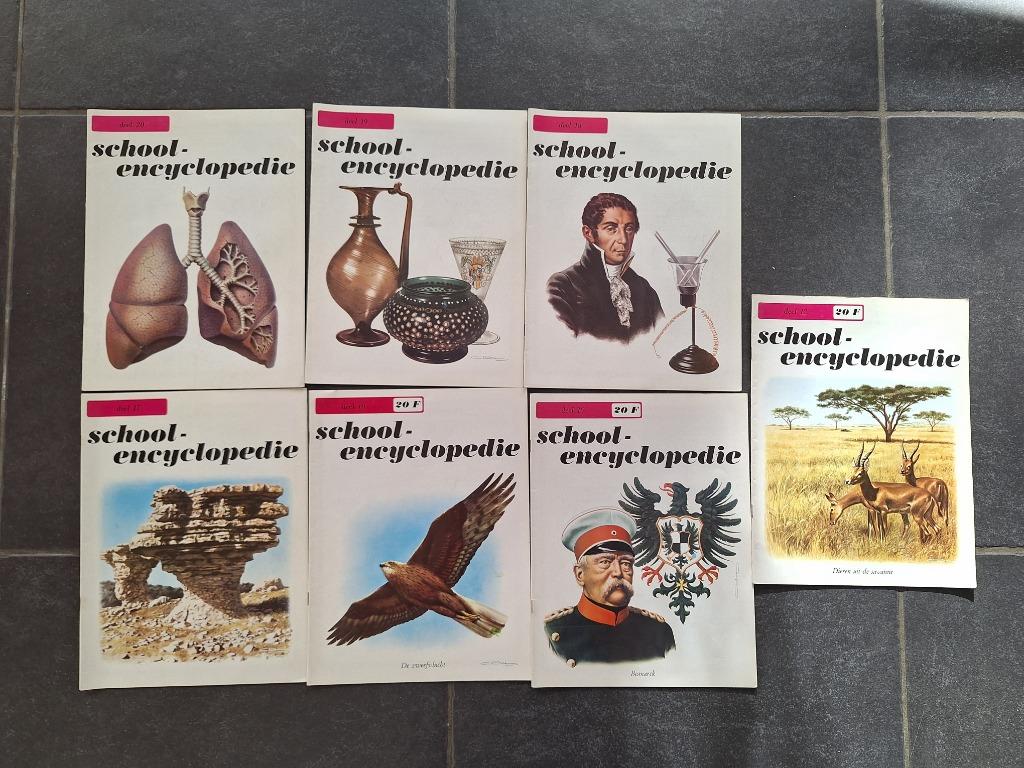 7 boeken over school encyclopedie, Enlèvement ou Envoi, Utilisé