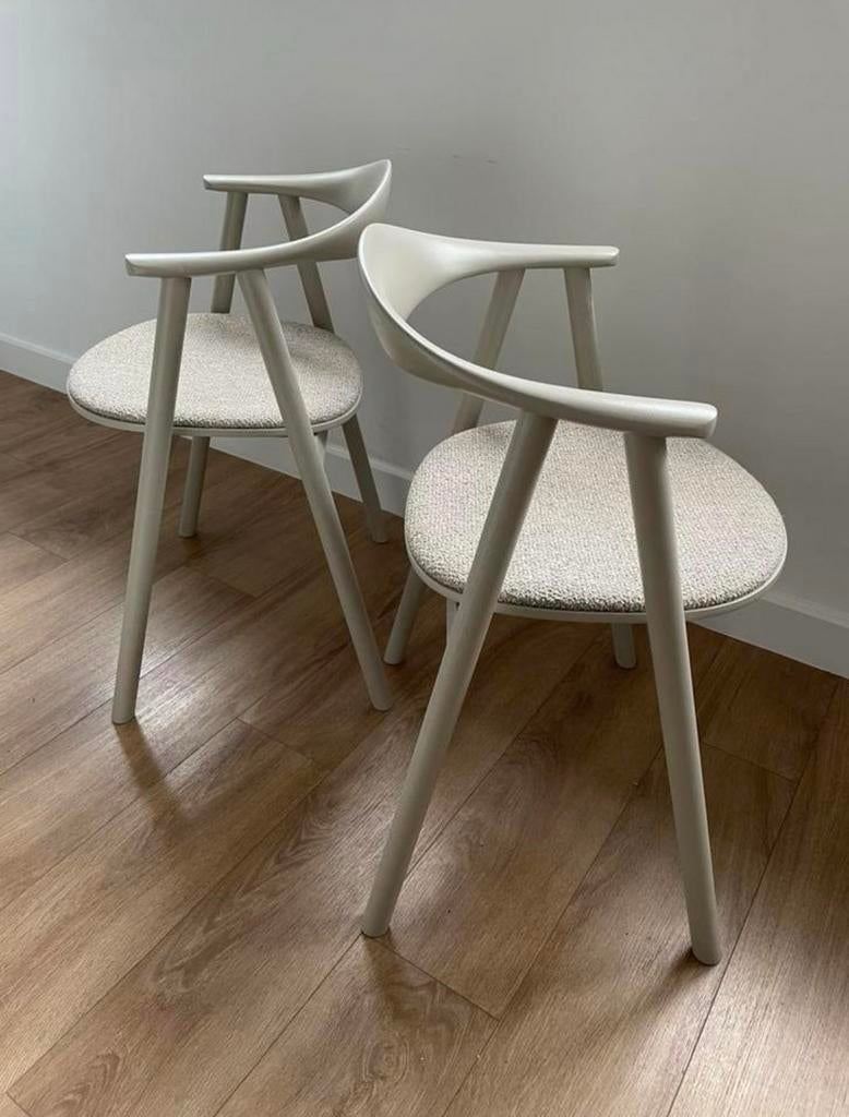 2 Bolia stoelen Swing model, Huis en Inrichting, Ophalen, Gebruikt, Twee, Mid-century, scandinave, contemporain, moderne, chic