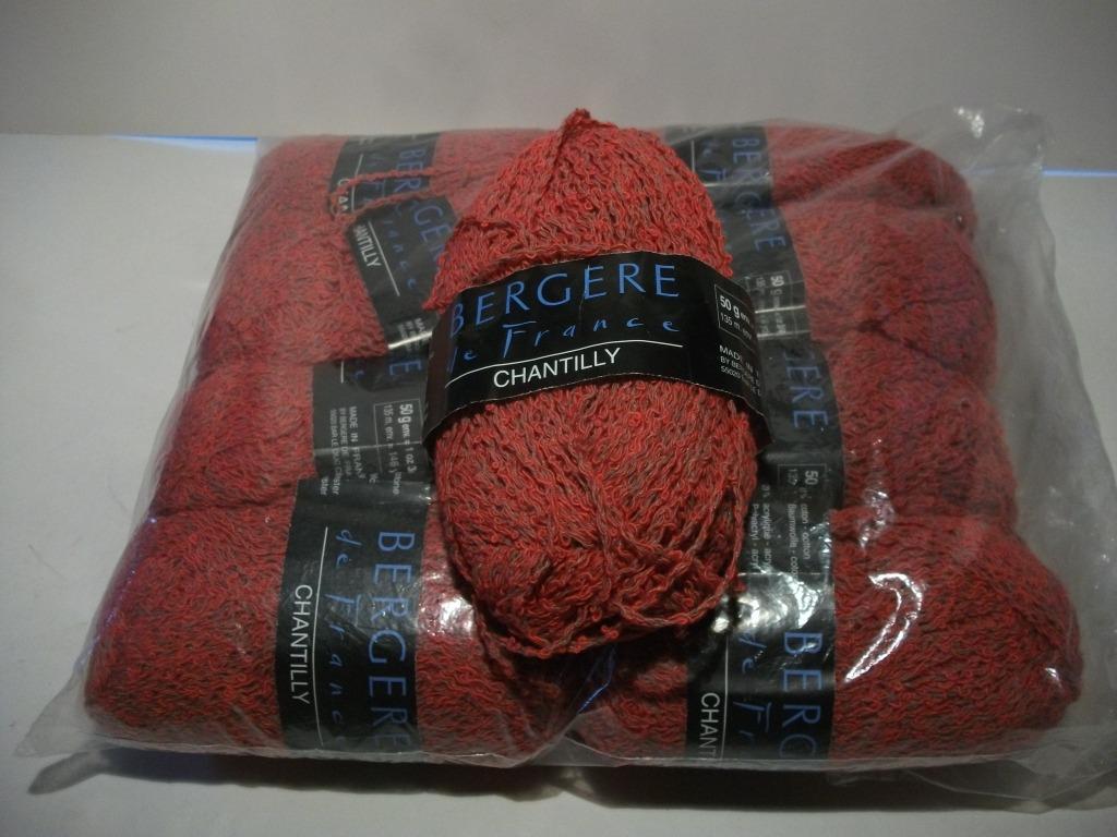 Breikatoen Bergere de France Chantily ROOD breigaren katoen, Hobby en Vrije tijd, Ophalen of Verzenden, Zo goed als nieuw, Breien