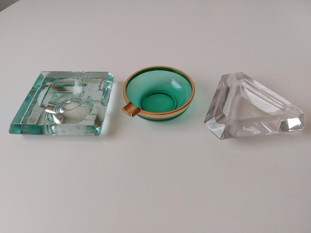 3 vintage asbakken., Ophalen of Verzenden, Gebruikt, Asbak