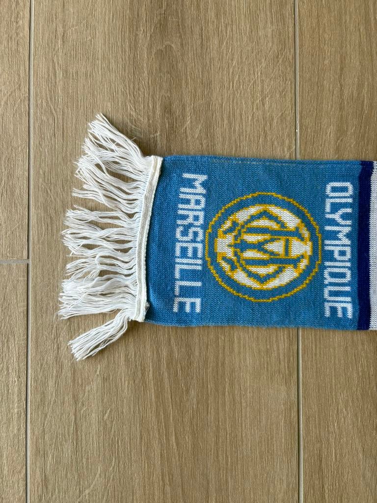 Retro sjaal Olympique de Marseille 142x16cm, Enlèvement, Comme neuf, Fanion ou Écharpe