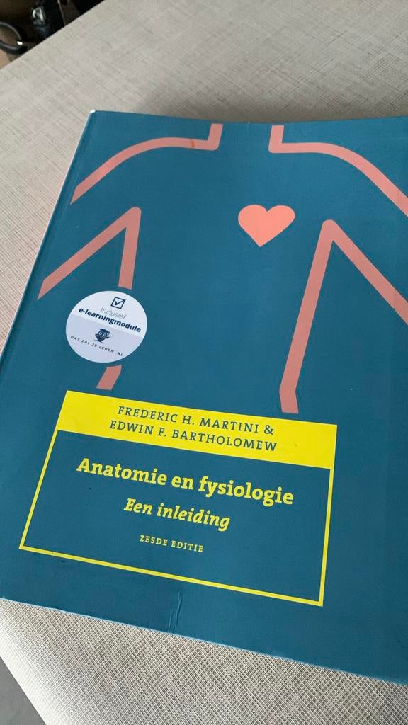 Frederic H. Martini - Anatomie en fysiologie, een inleiding, Boeken, Schoolboeken, Zo goed als nieuw, Nederlands, Ophalen of Verzenden