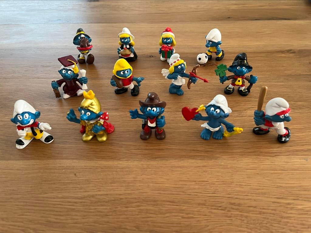 Smurfen - Diverse smurfen [Schleich - Portugal], Enlèvement ou Envoi, Comme neuf, Différents Schtroumpfs, Poupée, Figurine ou Peluche