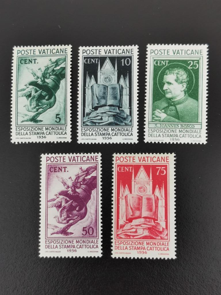 Vaticaanstad 1936 - Katholieke Pers, duiven, Don Bosco *, Ophalen of Verzenden, Postfris