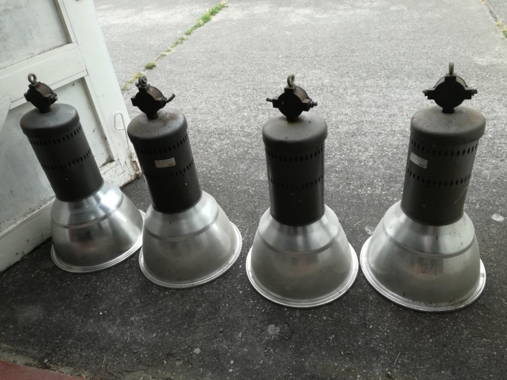 Lampes industrielles AEG années 1960 hauteur 80cm / dia 40cm, 75 cm ou plus, Enlèvement, Utilisé, Métal
