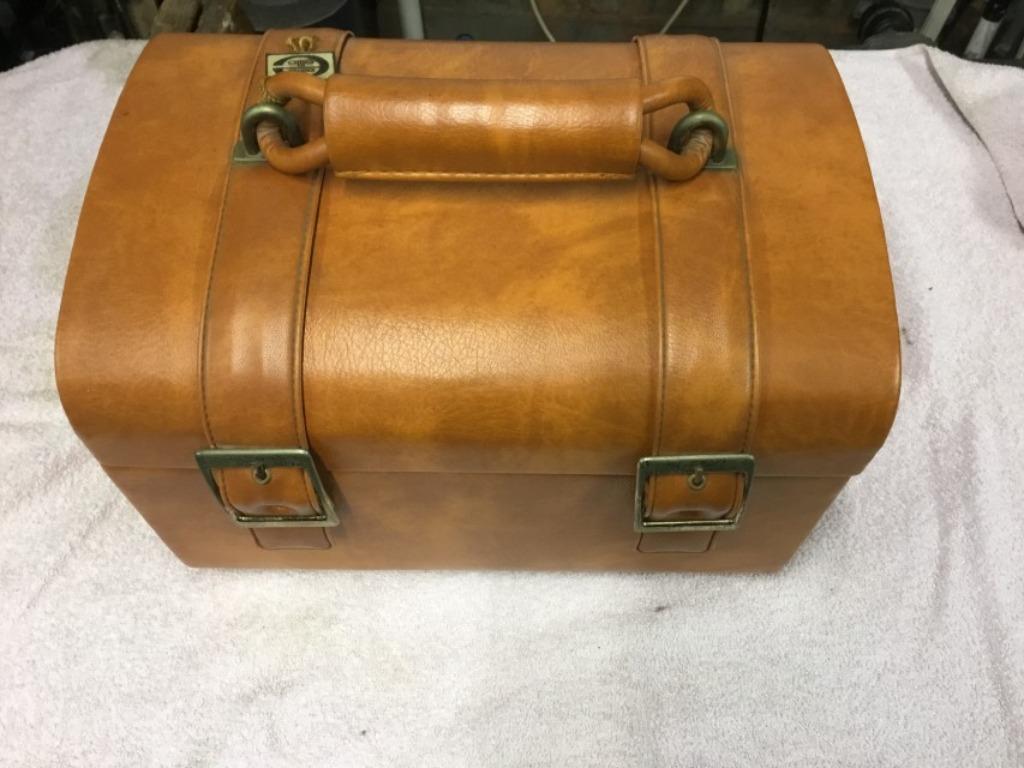 Trousse de beauté vintage, Softcase, Enlèvement ou Envoi, Beige, Avec miroir(s)