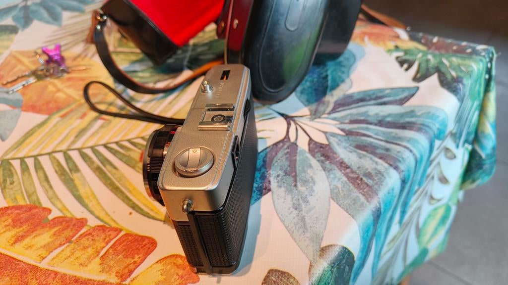 Vintage Olympus fototoestell, Audio, Tv en Foto, Fotocamera's Analoog, Ophalen, Zo goed als nieuw, Olympus