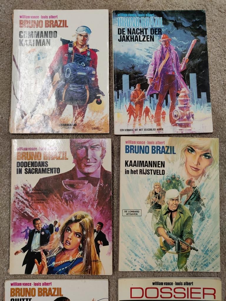 6 strips van Bruno Brazil, Ophalen of Verzenden, Gelezen