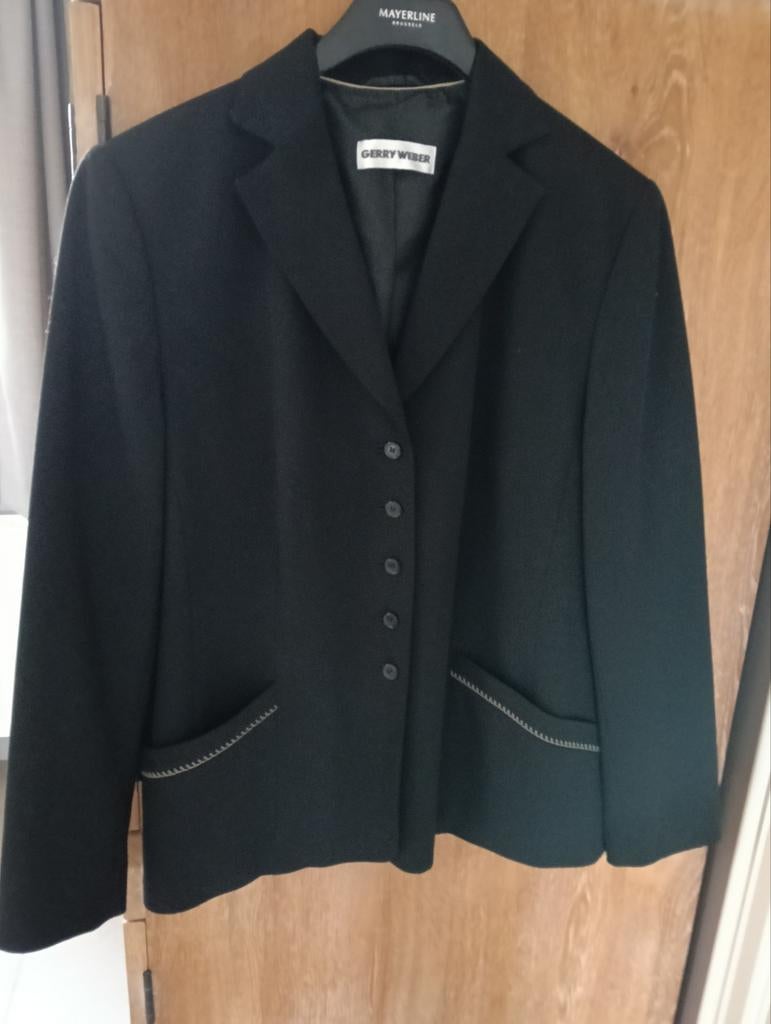 Gerry Weber Blazer jasje, Zwart, Maat 42/44 (L), Ophalen of Verzenden, Zo goed als nieuw