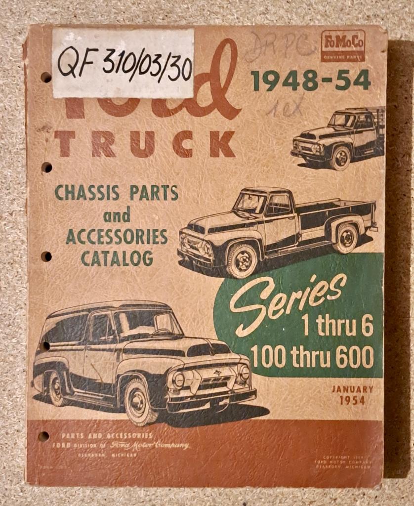 FORD PICK-UP 1948-54 - Onderdelencatalogus - ORIGINEEL, Ophalen of Verzenden