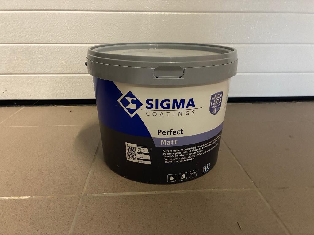 Peinture 10L Sigma Perfect Matt, Neuf, Enlèvement, Peinture, 5 à 10 litres
