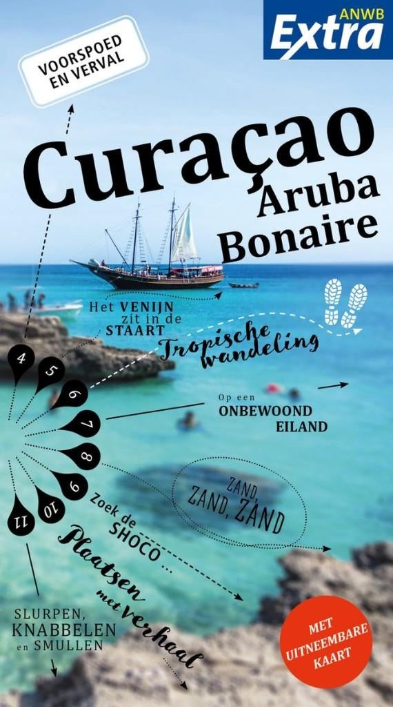ANWB reisgids - Curacao, Aruba en Bonaire, Livres, Guides touristiques, Vendu en Flandre, pas en Wallonnie, Enlèvement ou Envoi