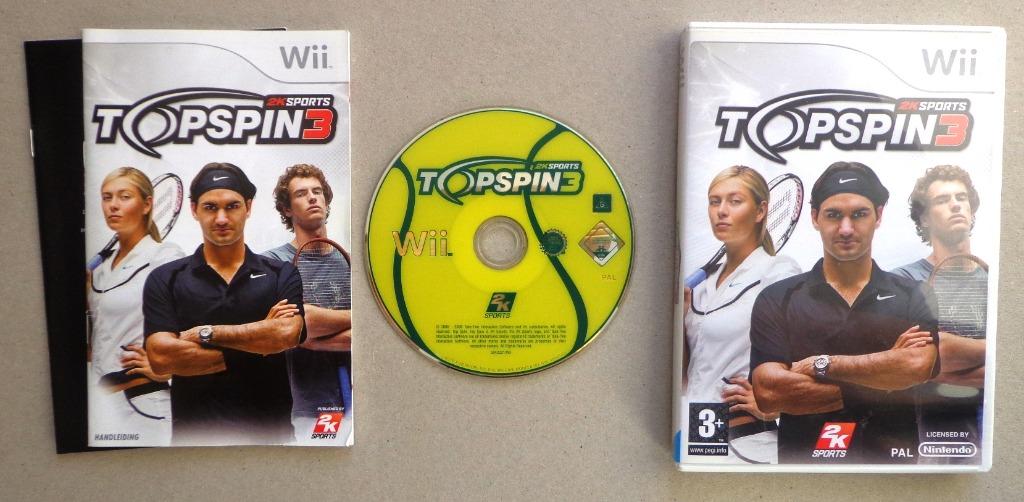 Topspin 3 voor de Nintendo Wii Compleet, Enlèvement ou Envoi, Comme neuf