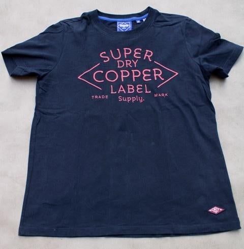 T-shirt gris foncé SuperDry - taille 38, Manches courtes, Taille 38/40 (M), Gris, Enlèvement ou Envoi