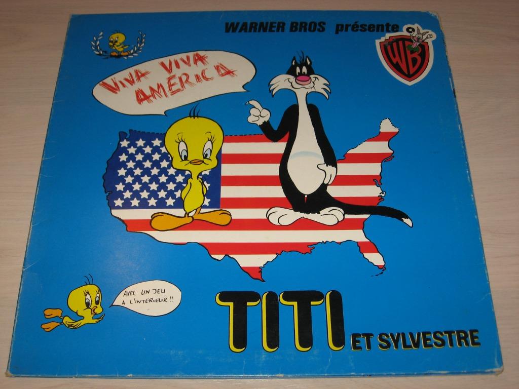 Disque vinyl 33 tours Titi  Et Sylvestre Viva Viva America, CD & DVD, Enlèvement ou Envoi, Comme neuf, Musique