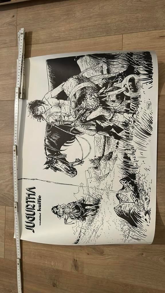 Franz jugurtha affiche weekblad kuifje 1983, Enlèvement ou Envoi, Tintin, Neuf