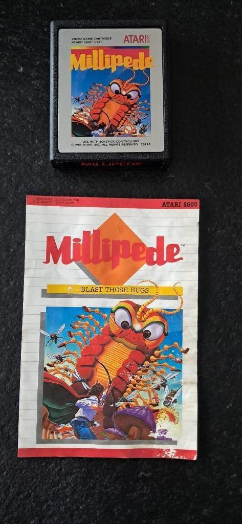 Atari 2600 Millipede 1984 + handleiding, Games en Spelcomputers, Games | Atari, Ophalen of Verzenden, Atari 2600