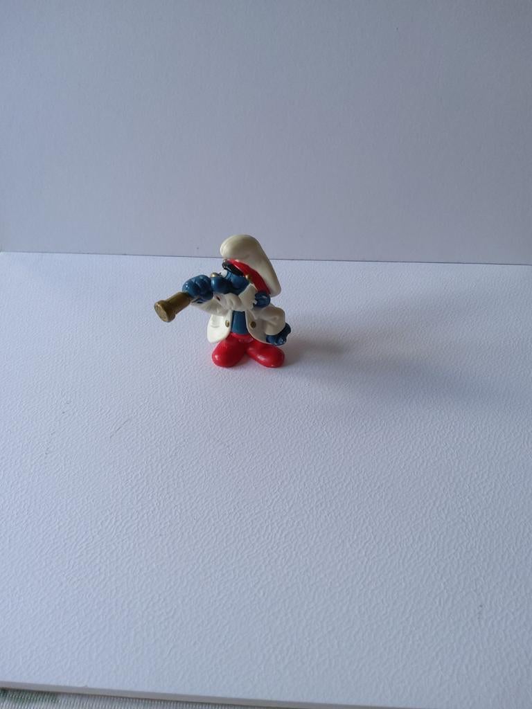 Grand Schtroumpf Capitaine, Collections, Schtroumpfs, Enlèvement ou Envoi, Utilisé, Grand Schtroumpf, Poupée, Figurine ou Peluche