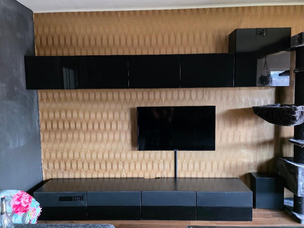 tv meubel met geintegreerd audiosysteem, Ophalen, Gebruikt, Overige houtsoorten