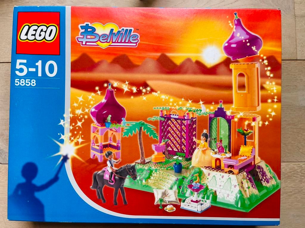 LEGO Belville 5858 + 5856 : Het Gouden Paleis + Bijhuis, Enlèvement, Utilisé, Lego