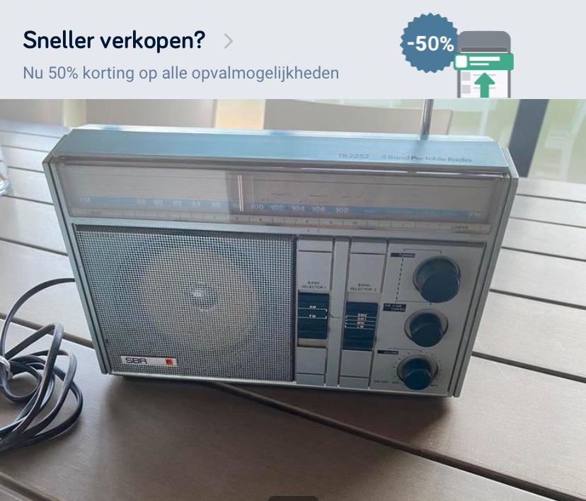Radio à transistors SBR 5 bandes -220 V-50 Hz- 5 W, Enlèvement