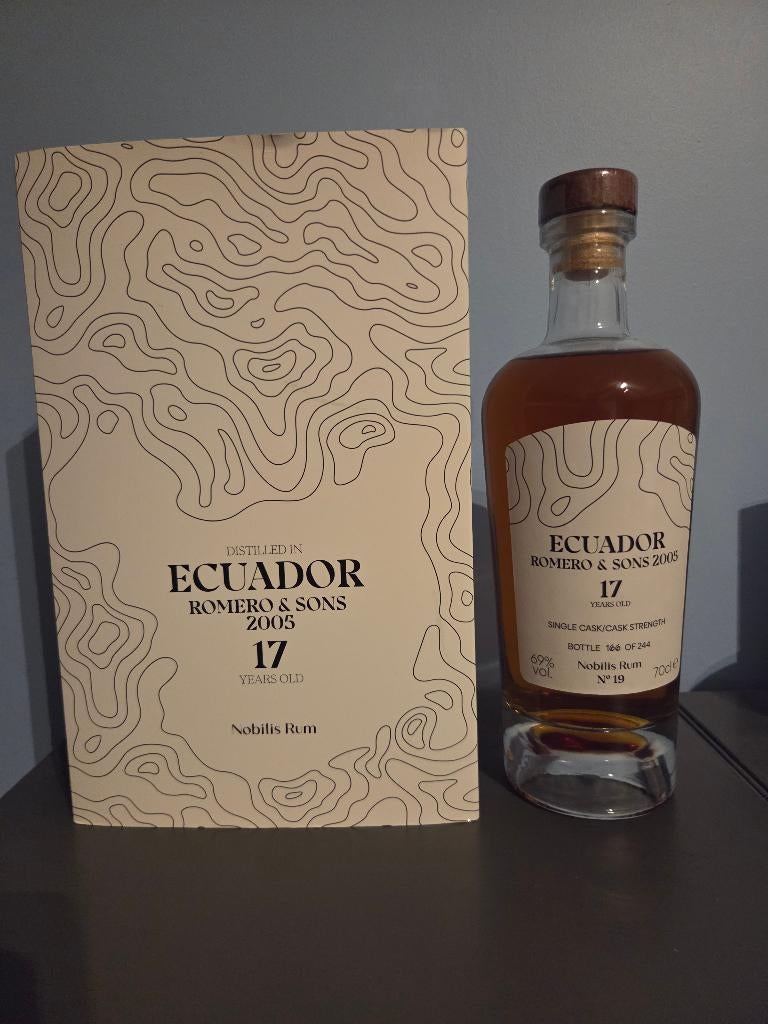 rum Ecuador 17e eeuw Romero & Sons 2005 Nobilis 69%, Ophalen of Verzenden