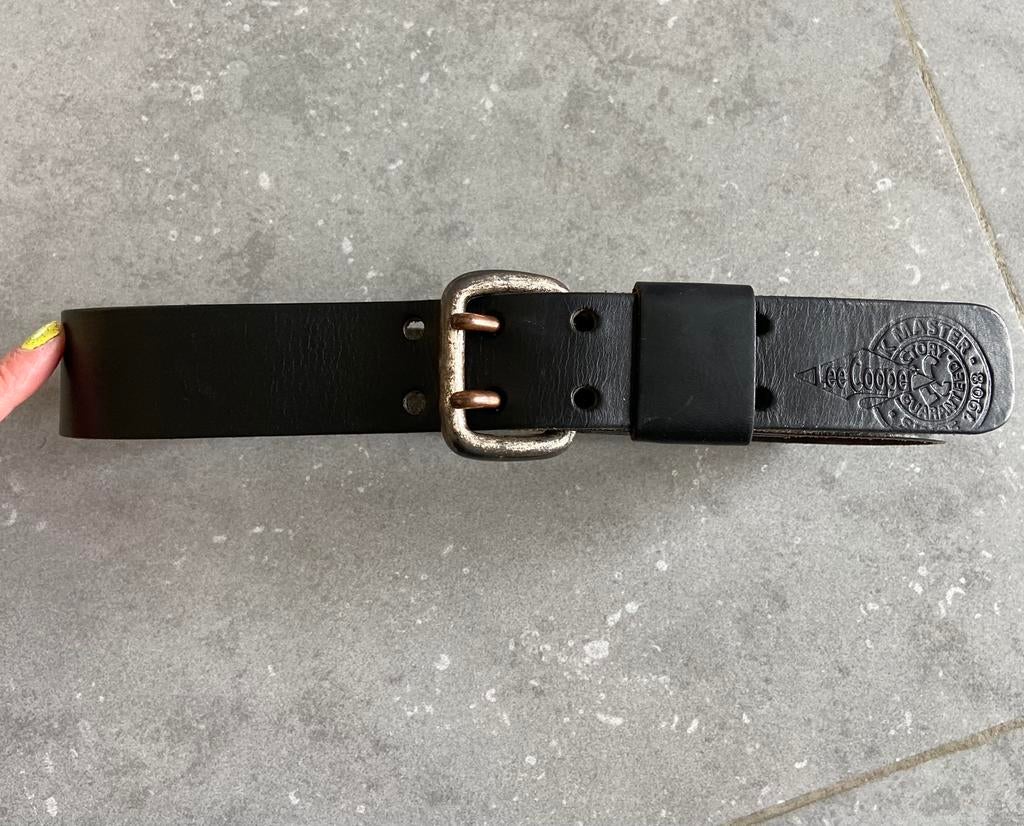 Lederen riem Lee Cooper, Enlèvement ou Envoi, Comme neuf, Noir