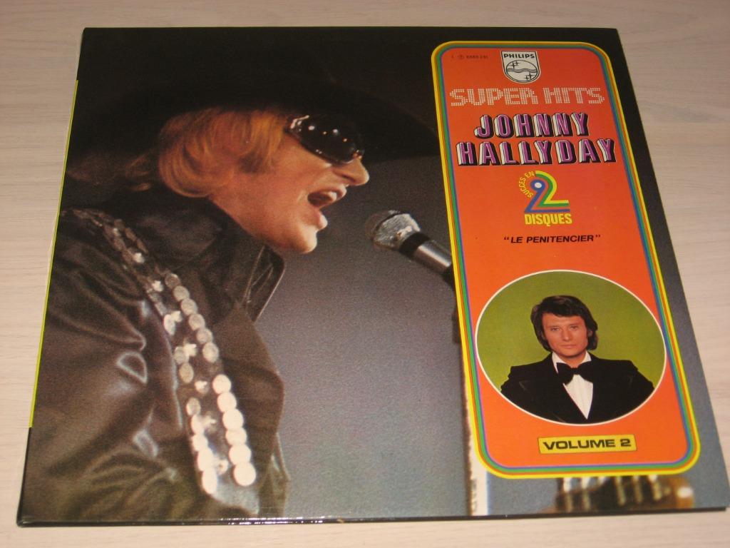 Double vinyl 33 tours Johnny Hallyday super hits Johnny, Enlèvement ou Envoi, Comme neuf, Rock and Roll