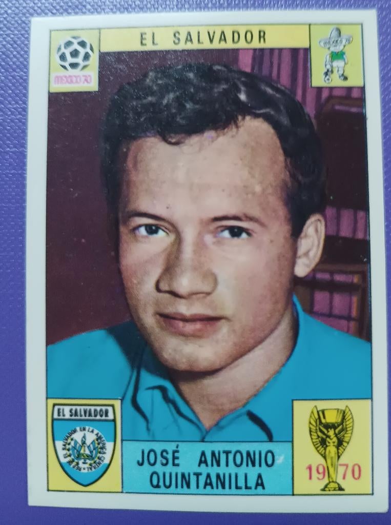 Panini KAART prent 1970 voetbal WK Mexico 70 QUINTANILLA, Hobby en Vrije tijd, Stickers en Plaatjes, Plaatje, Verzenden