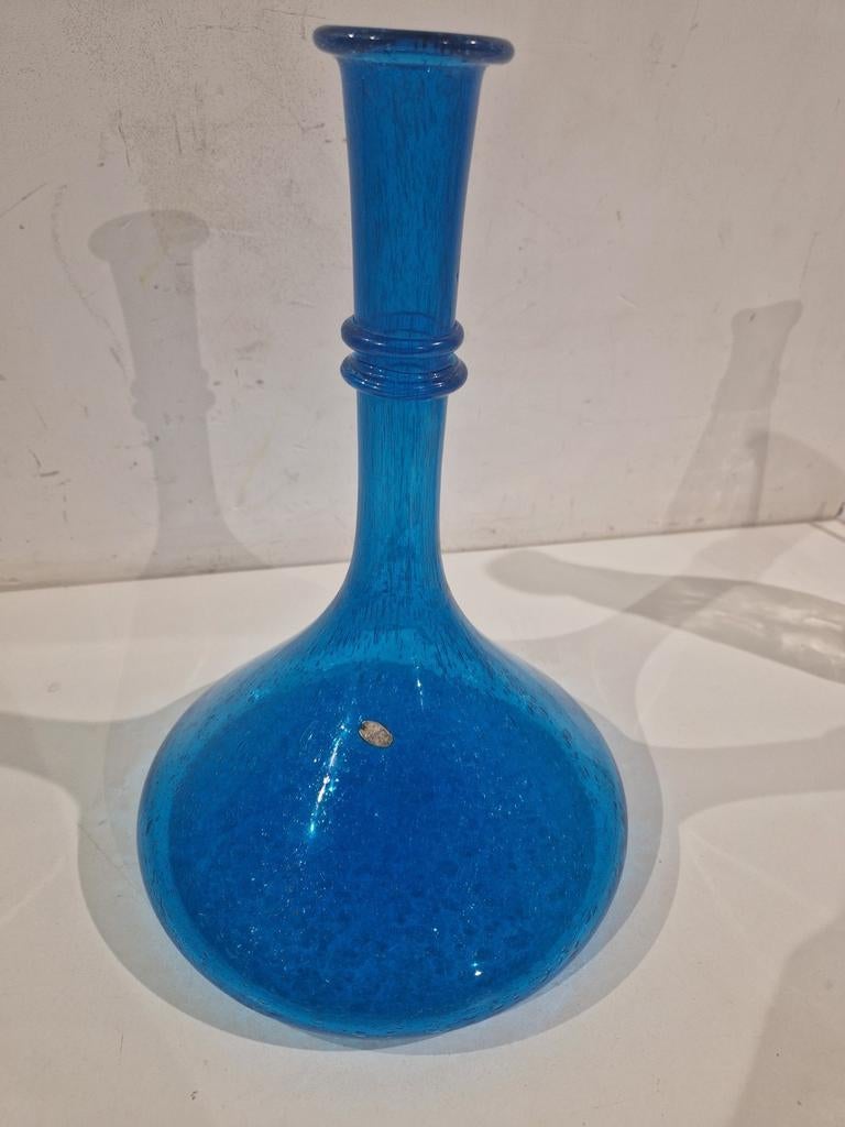 Schip decanter karaf , gebubbeld glas , made in Italy empoli, Ophalen of Verzenden