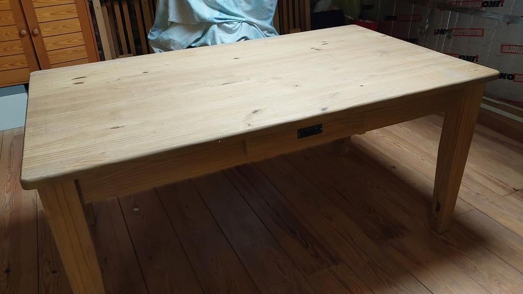 Table en pin massif 160 x 90 cm, Ophalen of Verzenden, Zo goed als nieuw, Grenenhout