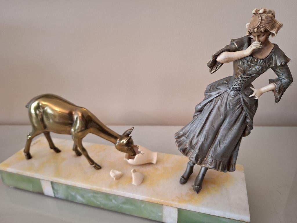 Statue Cham antique, Antiquités & Art, Enlèvement