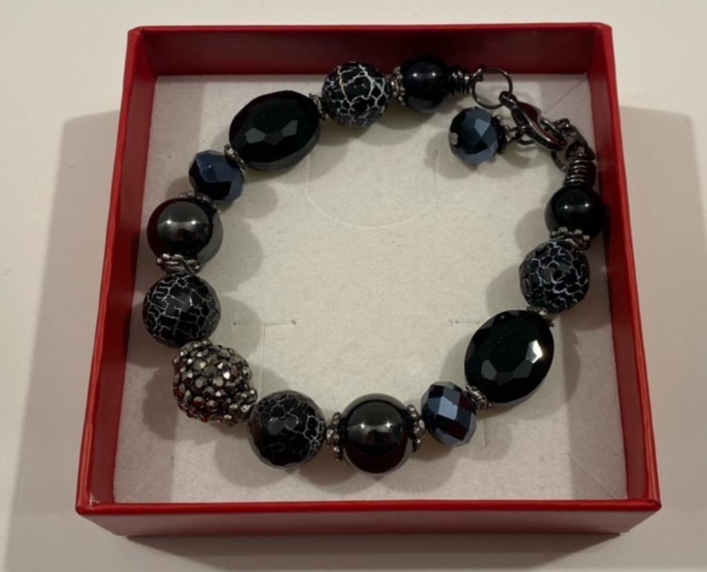 Armband met natuurstenen, Neuf, Enlèvement ou Envoi, Avec pierre précieuse, Autres matériaux