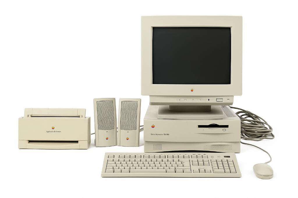 Vintage Apple Power Macintosh 7100/66 met toebehoren, Computers en Software, Ophalen of Verzenden, Apple Mac