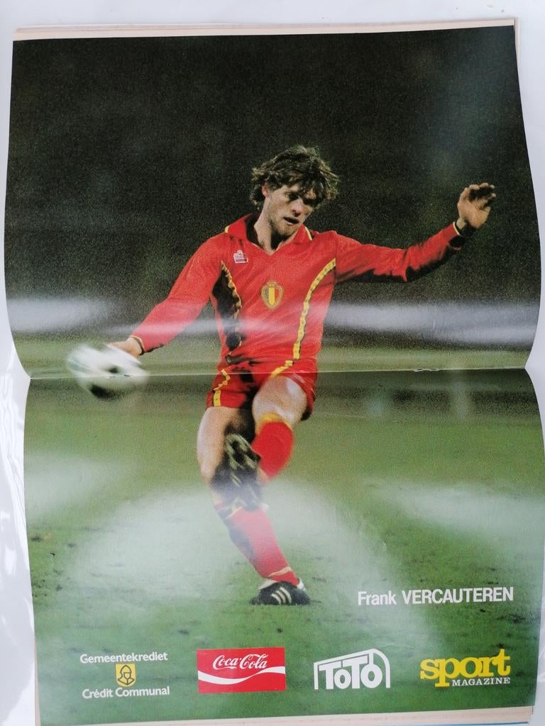 Affiche Rode Duivels, Vercauteren, Ophalen of Verzenden, Zo goed als nieuw